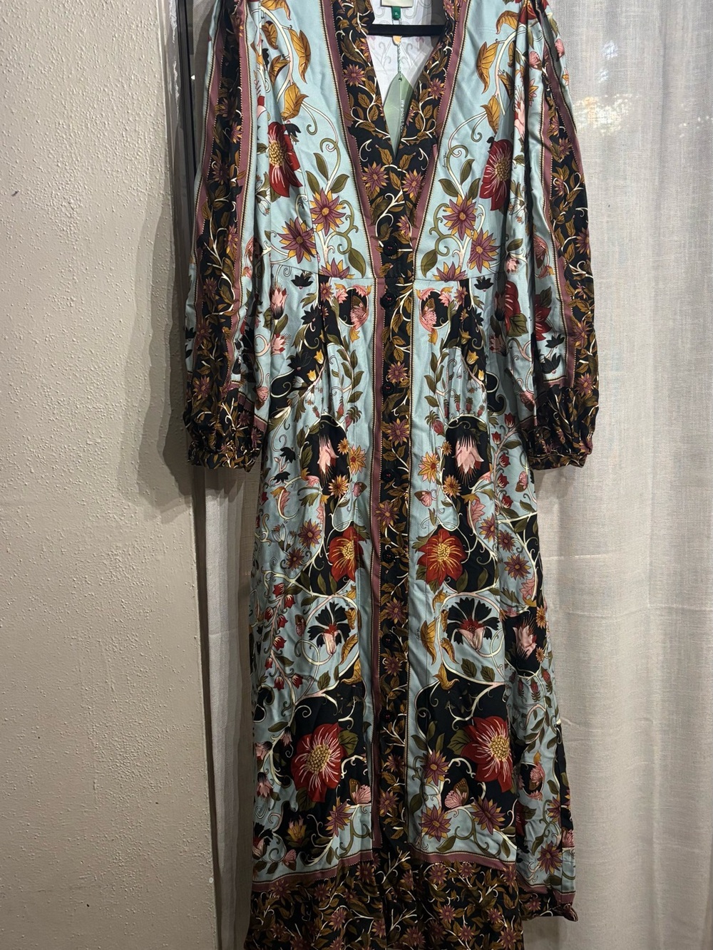FARM Rio Mint and Rust Floral Maxi Dress - Picture 2 of 7